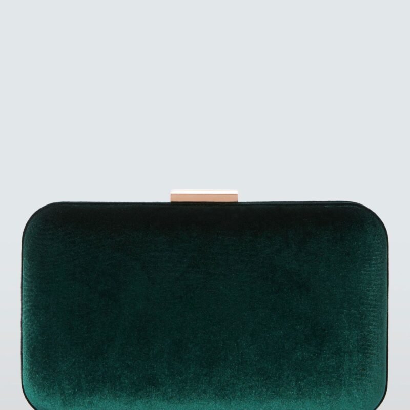 The Emerald Velvet Clutch