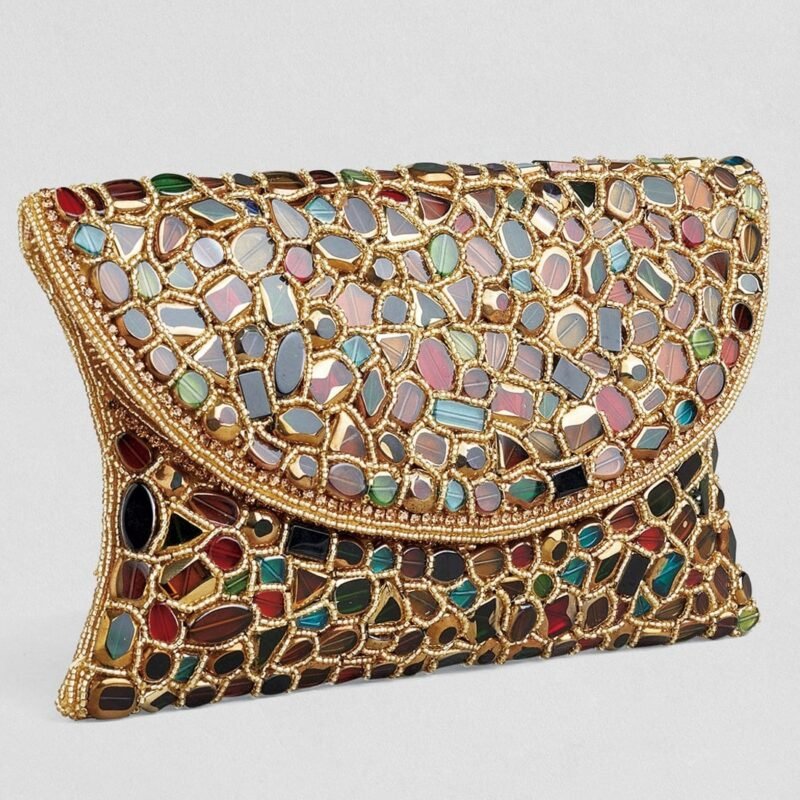 The Mosaic Beaded Clutch